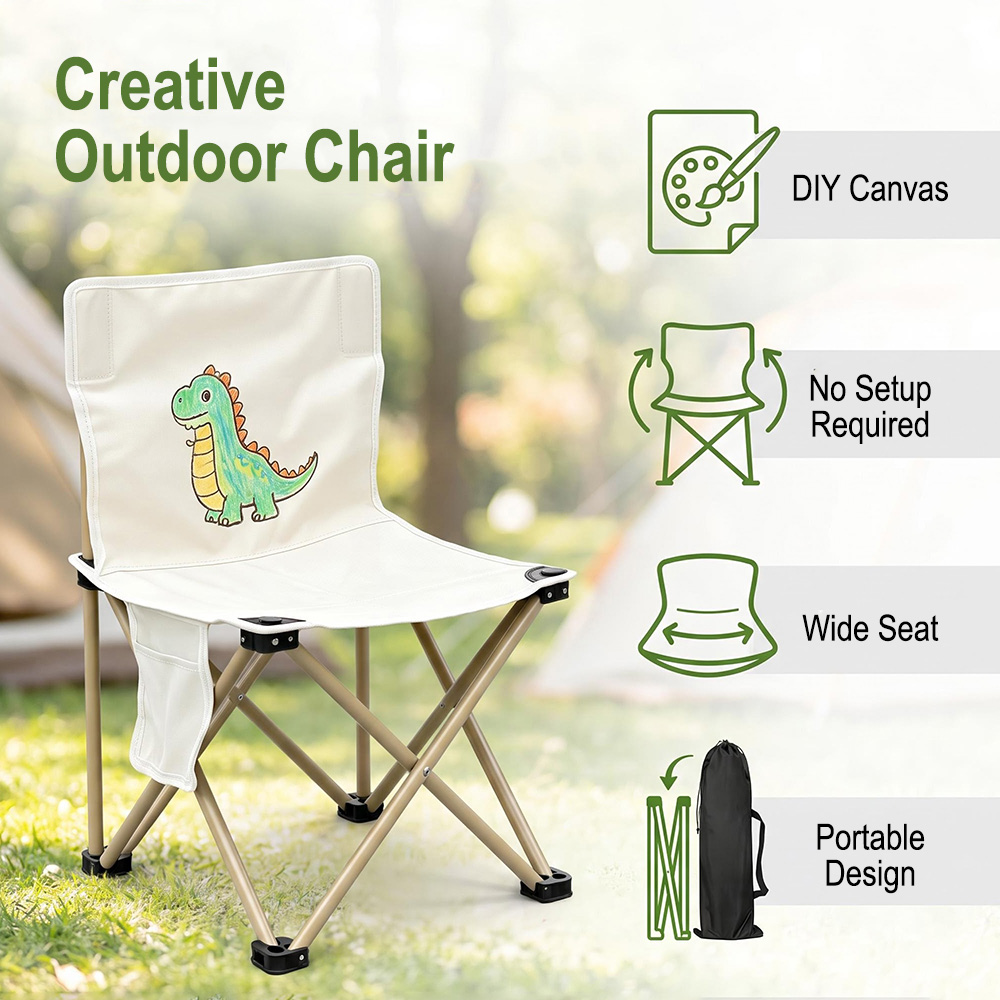 屋外折りたたみ子供用椅子 DIY 塗装済み軽量折りたたみ椅子 - Kids Outdoor Folding Chair のレビューと価格