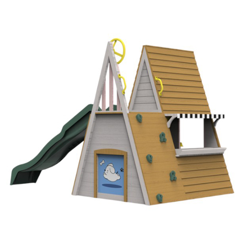子供用屋外遊具 三角形モンテッソーリ木製キャッスルプレイハウ - Kids Outdoor Climbing Frame のレビューと価格