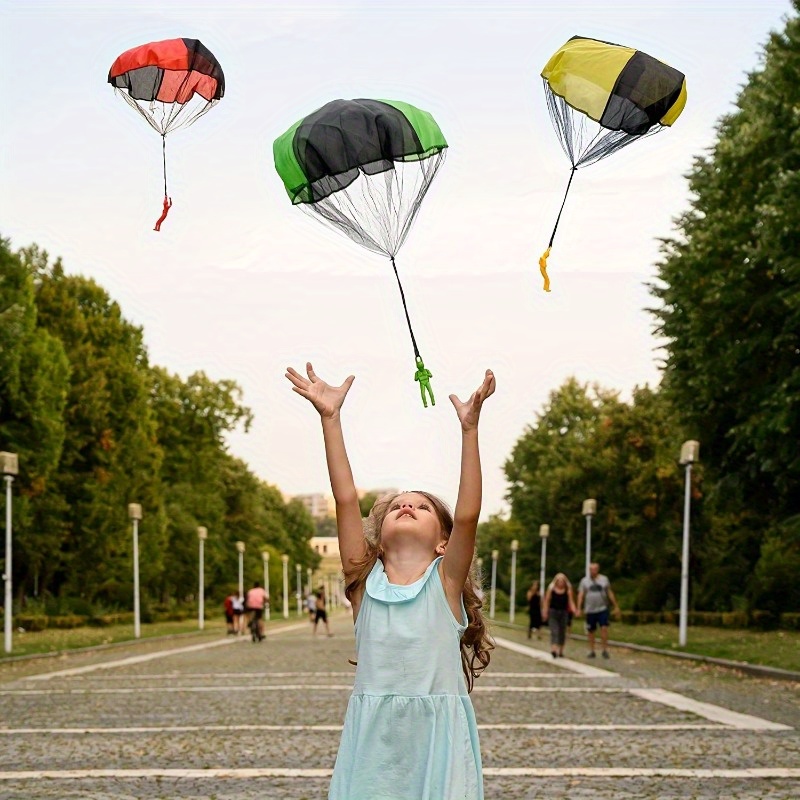 1 個子供用手投げパラシュートおもちゃもつれ屋外飛行パラシュ - Kids Outdoor Easter Gifts のレビューと価格
