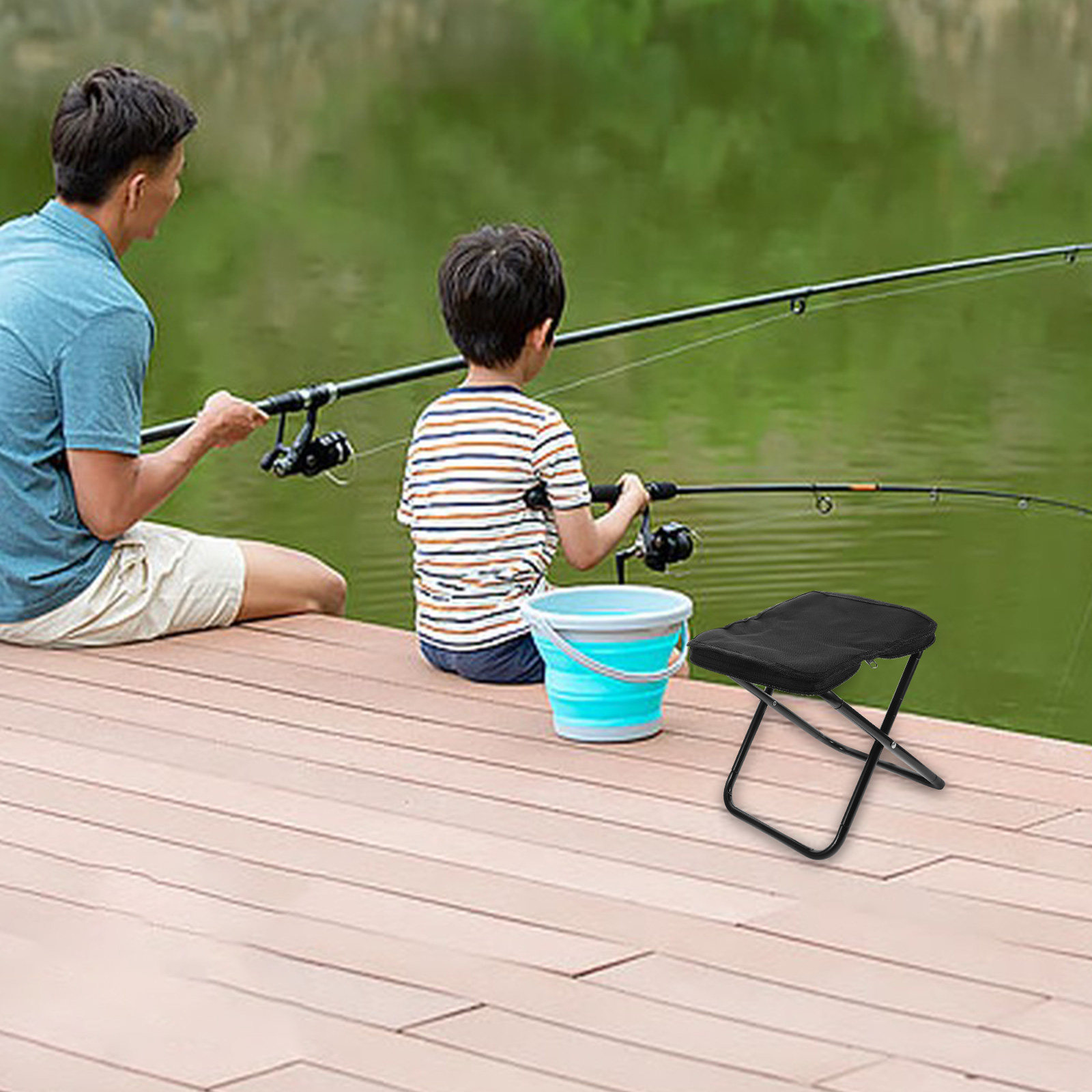 携帯用軽量折りたたみミニスツールチェア、折りたたみ式キャンプ - Kids Outdoor Folding Chair のレビューと価格