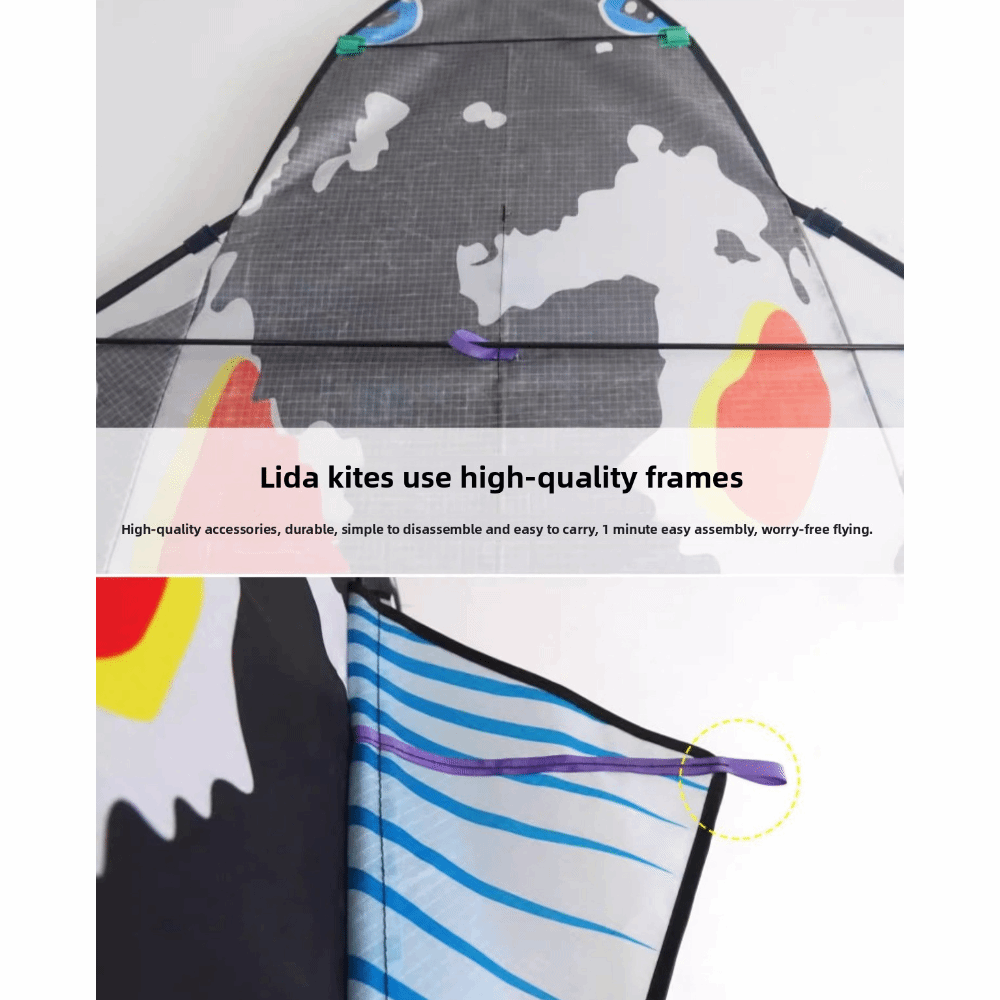 簡単に飛ばせる大型魚凧、優れた飛行性能、3メートルの鯉凧、1 - Kite Easy Fly Kids のレビューと価格