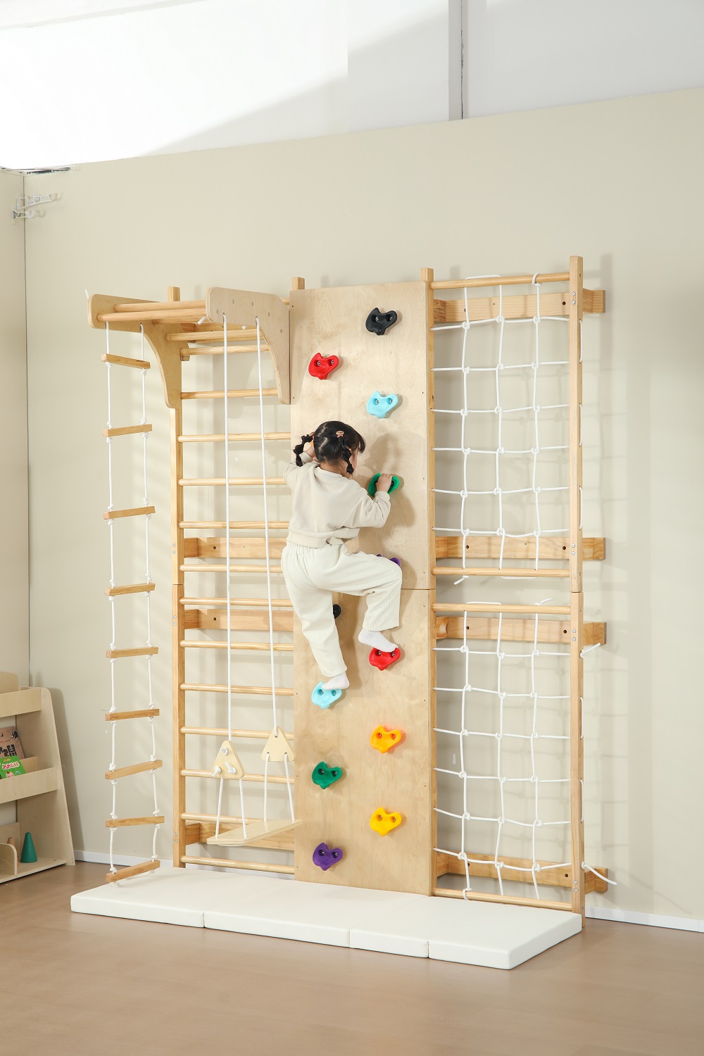 在庫あり 室内用モンキーバー 子供用木製クライミングフレーム - Kids Outdoor Climbing Frame のレビューと価格