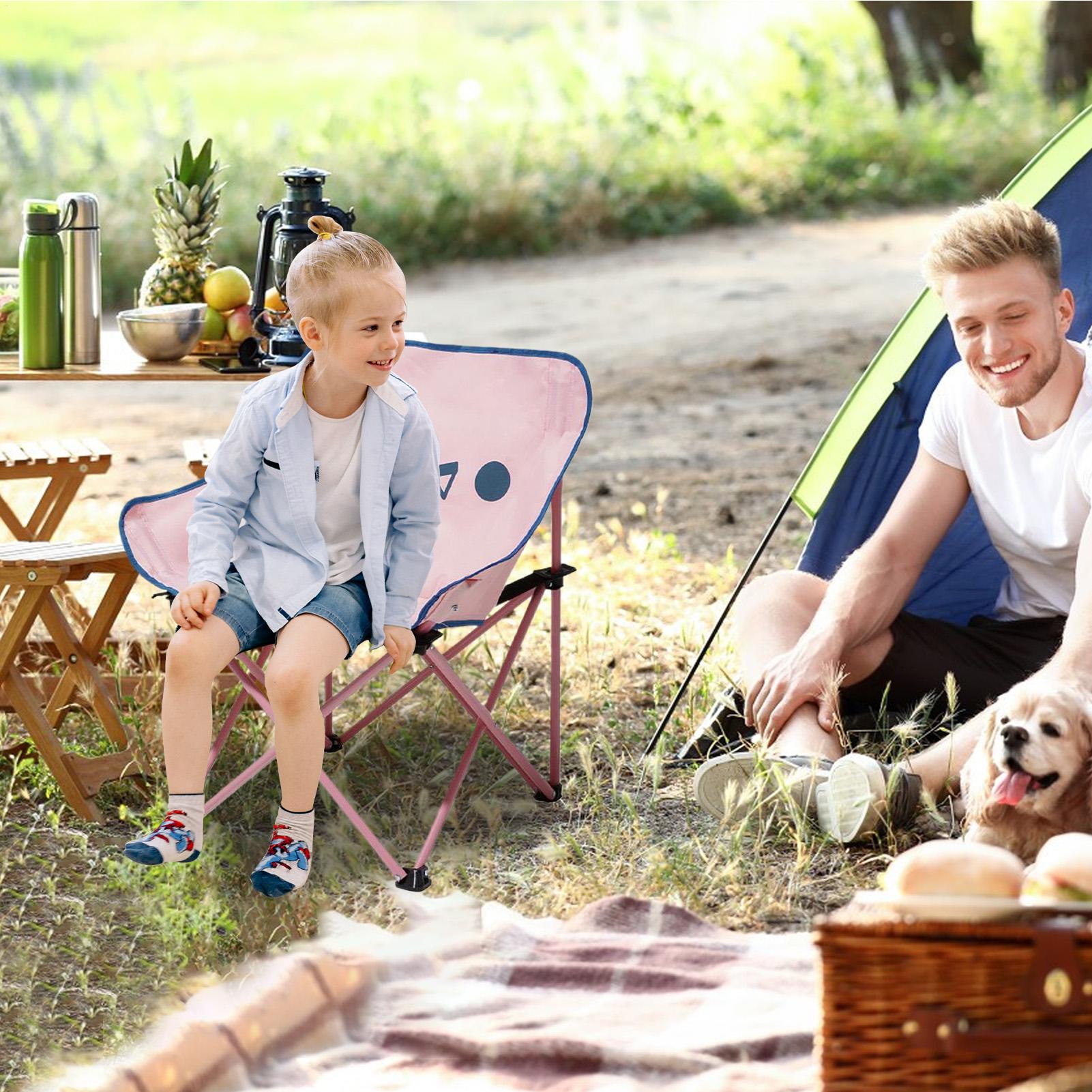 子供キャンプチェア子供オックスフォード折りたたみキャンプビー - Kids Outdoor Folding Chair のレビューと価格