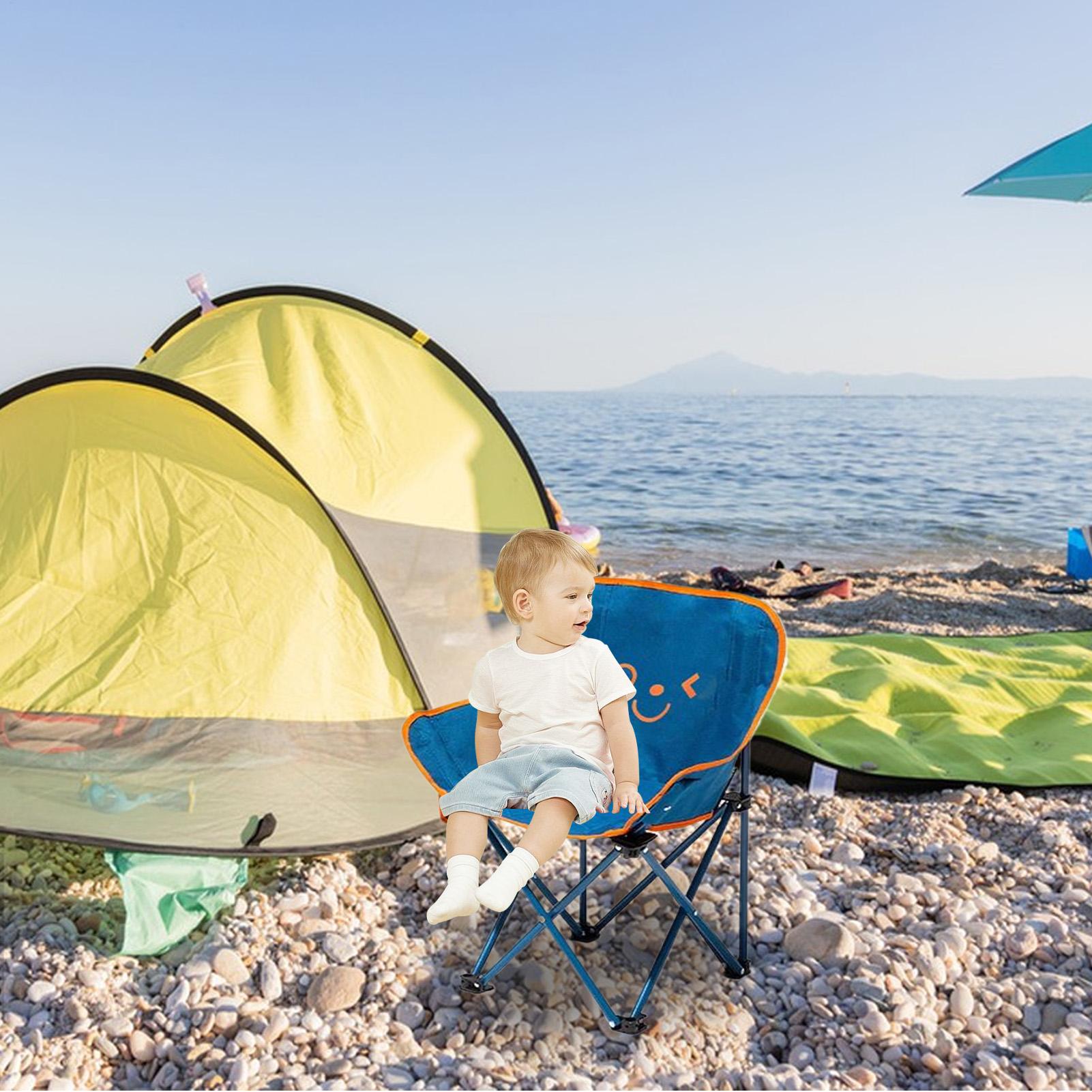 子供キャンプチェア子供オックスフォード折りたたみキャンプビー - Kids Outdoor Folding Chair のレビューと価格