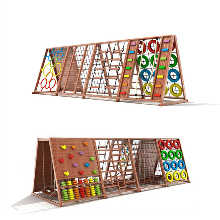 屋外用木製クライミング遊具、子供用ジャングルジム、屋外遊び場 - Kids Outdoor Climbing Frame のレビューと価格