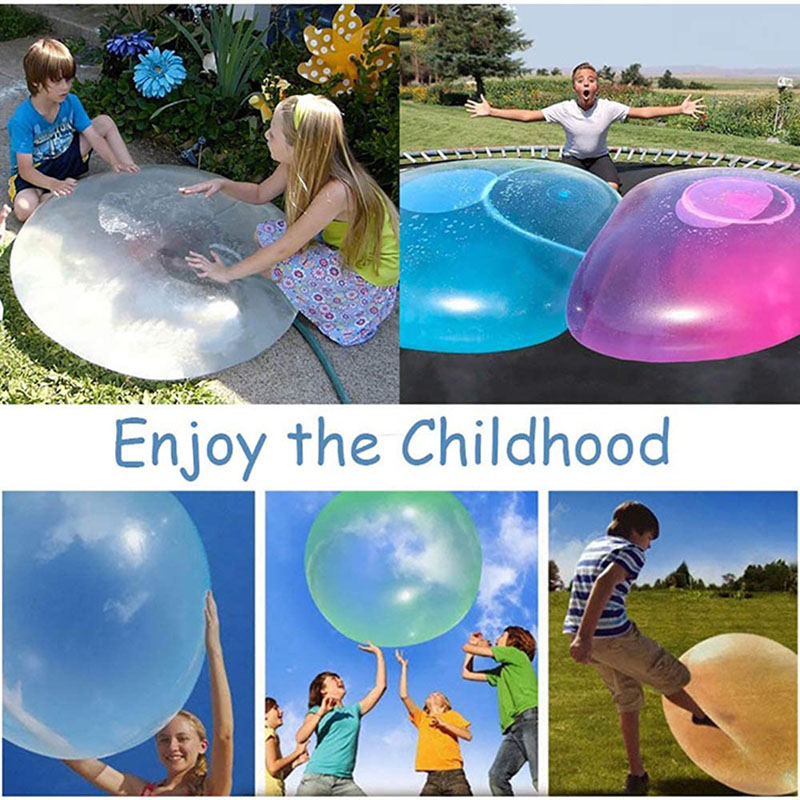新しい子供屋外ソフト空気水満たされたバブルボール膨張バルーン - Kids Outdoor Easter Gifts のレビューと価格