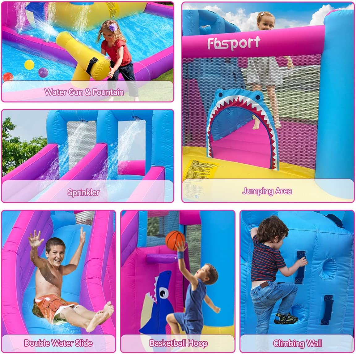 子供用ツインウォータースライドインフレータブルバウンスハウス - Kids Outdoor Inflatable Water Slide のレビューと価格
