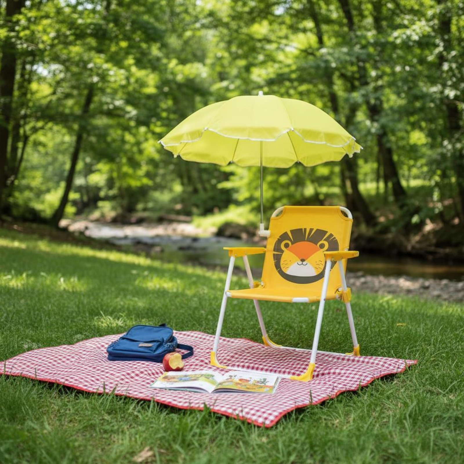 子供用ポータブルチェア、日よけ付き軽量キッズビーチチェア、傘 - Kids Outdoor Folding Chair のレビューと価格