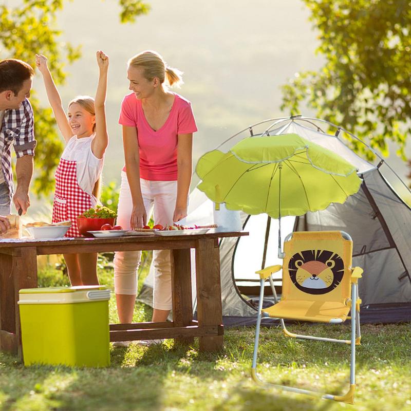 子供用傘付きビーチチェア、耐風性砂浜用シート、屋外旅行、芝生 - Kids Outdoor Lawn Chair のレビューと価格