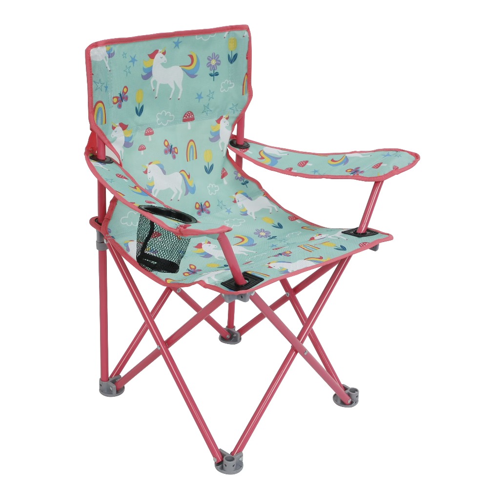 子供用折りたたみキャンプチェア 安全ロック付き ユニコーンデ - Kids Outdoor Lawn Chair のレビューと価格