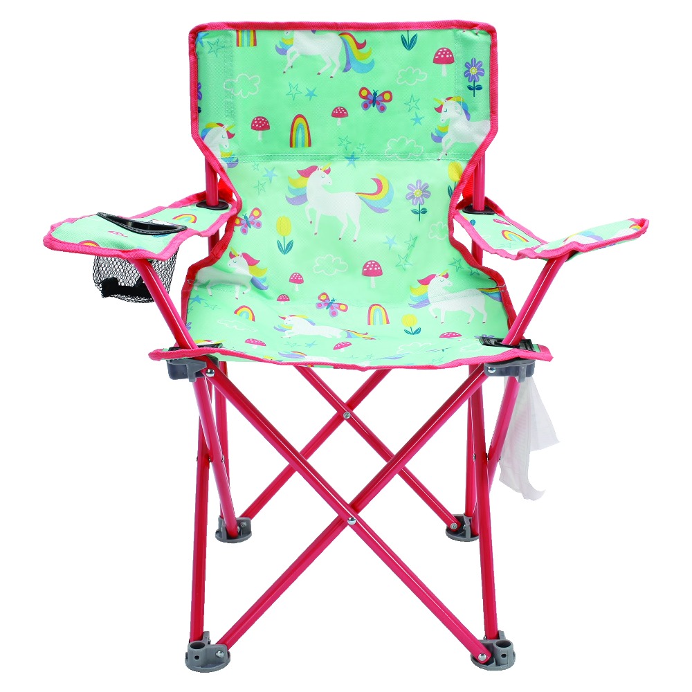 子供用折りたたみキャンプチェア 安全ロック付き ユニコーンデ - Kids Outdoor Lawn Chair のレビューと価格
